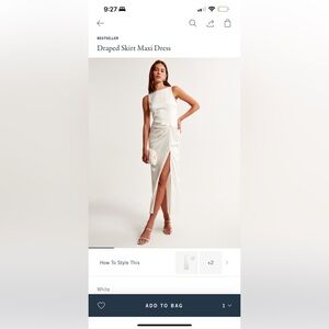 Abercrombie & Fitch Draped Skirt Maxi Dress
